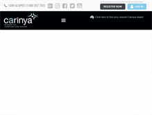 Tablet Screenshot of carinyawindows.com.au